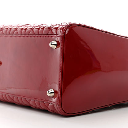Christian Dior Patent Cannage Large Lady Dior Red 10 of 10
