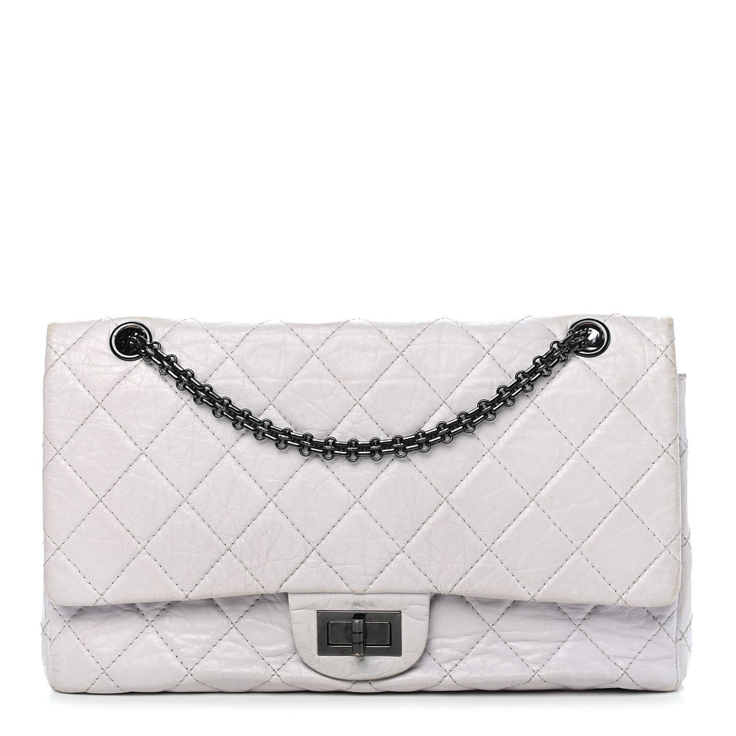 Aged Calfskin 2.55 Reissue 227 Flap White