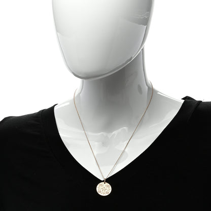 Gucci 18K Rose Gold Enamel Icon Blooms Necklace White 1 of 4