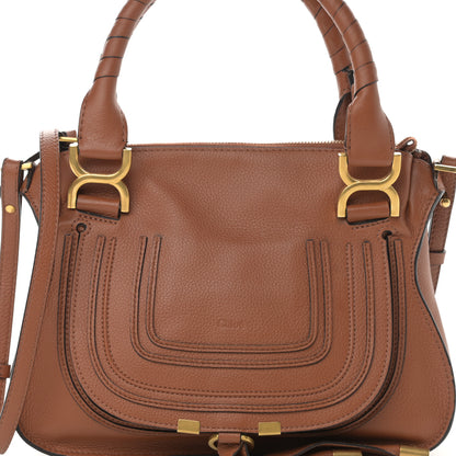 Chloe Calfskin Small Marcie Satchel Tan 8 of 13