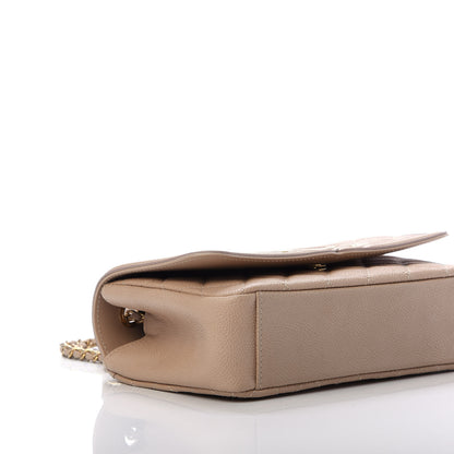 Chanel Caviar Quilted Small CC Filigree Flap Beige 6 of 11