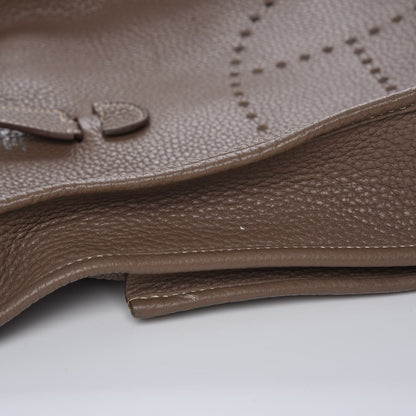 Hermes Taurillon Clemence Evelyne III PM Etoupe 6 of 14