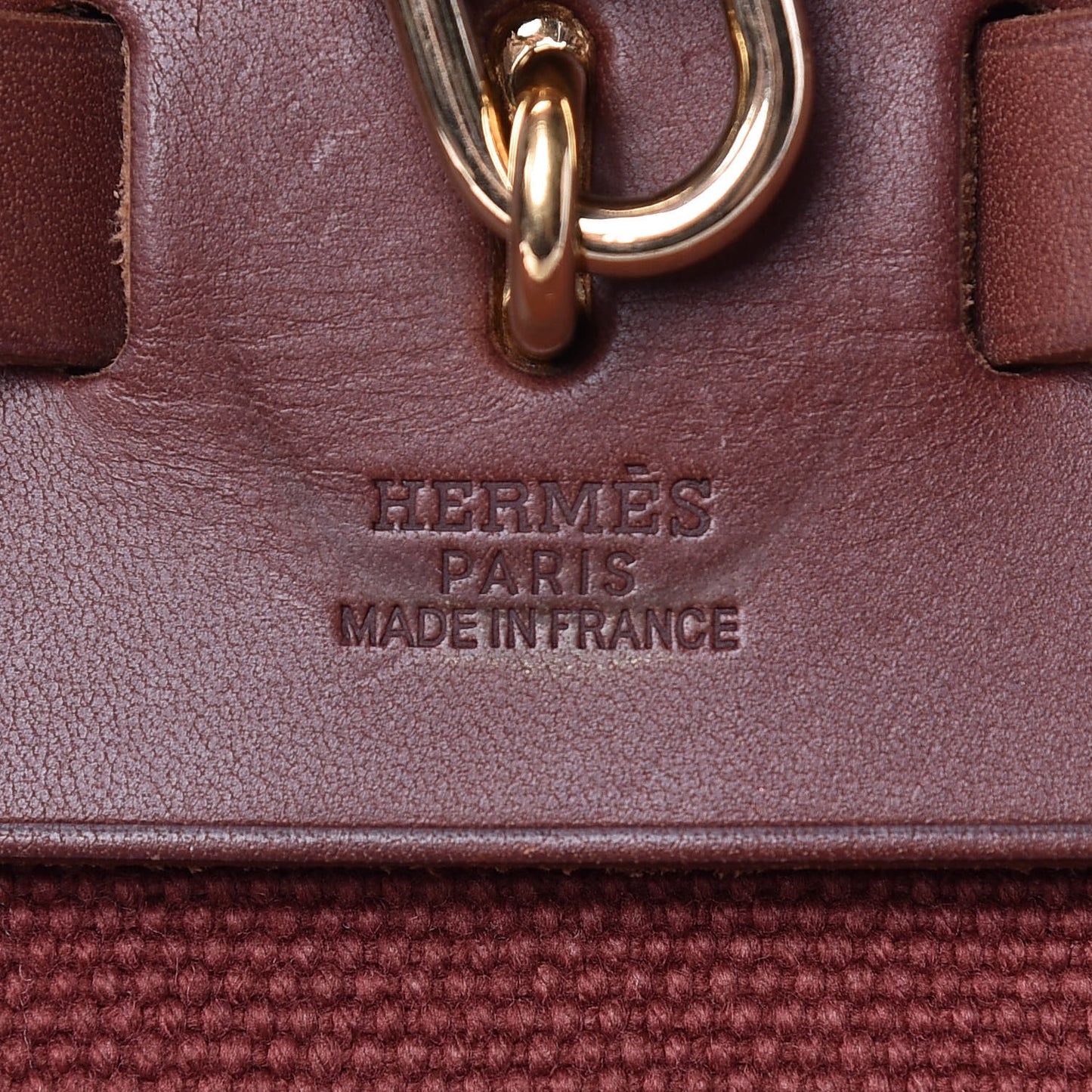 Toile Calfskin Herbag 39 GM Havane Natural