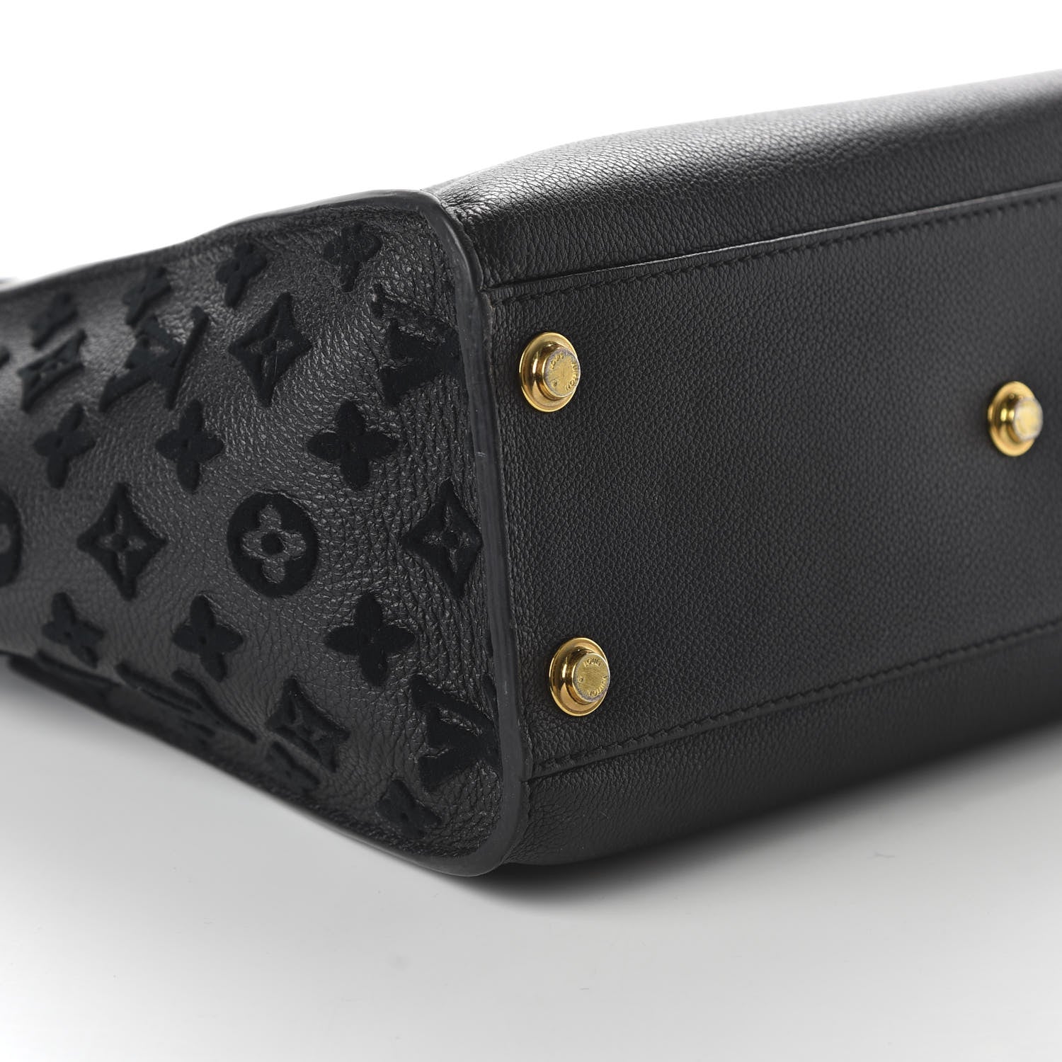 Louis Vuitton Calfskin Monogram Tufting On My Side Black 6 of 9