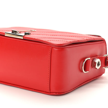 Off-White Calfskin Padded Diag Binder Flap Bag Red 10 of 12