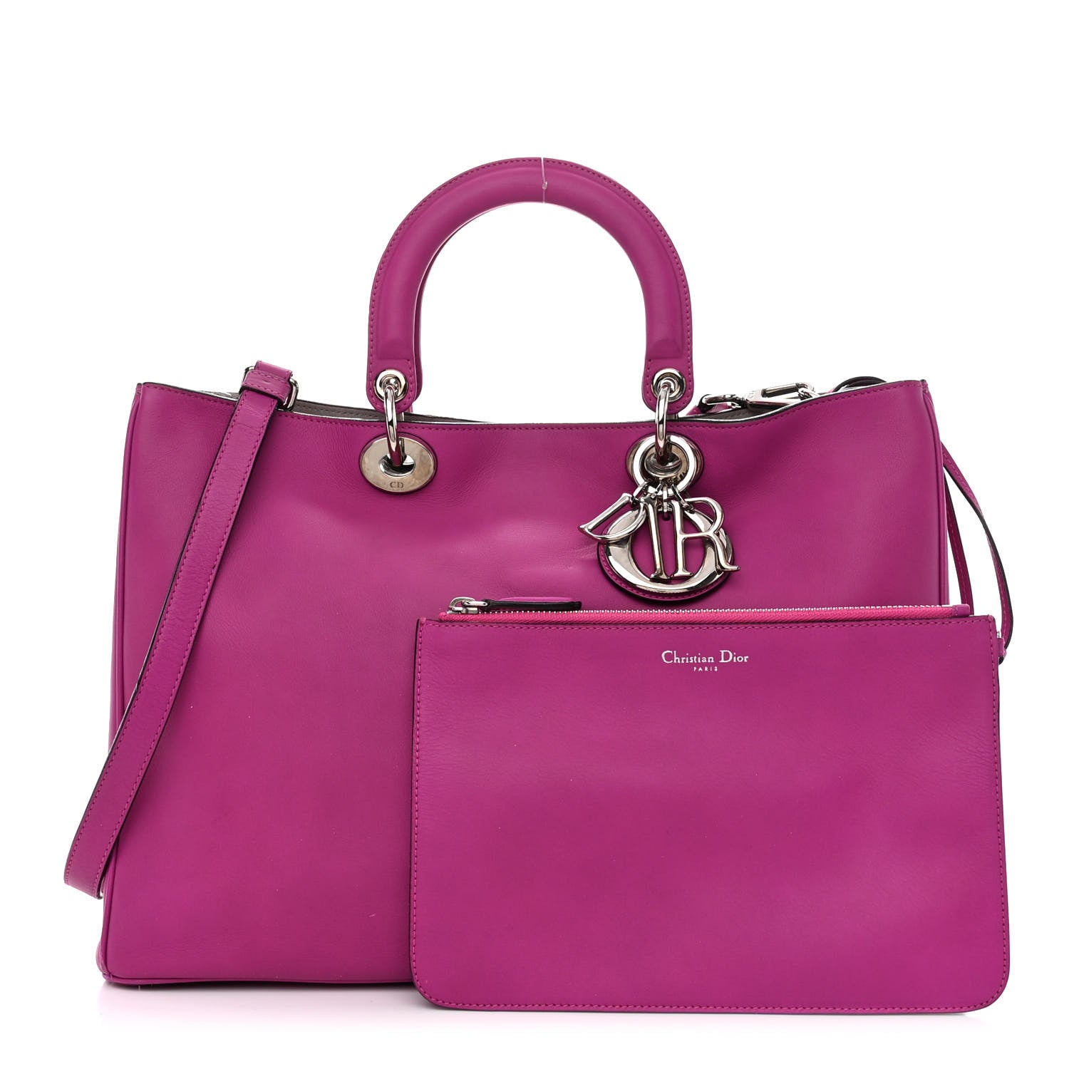 Christian Dior Calfskin Large Diorissimo Tote Rose Sorbet 3 of 20