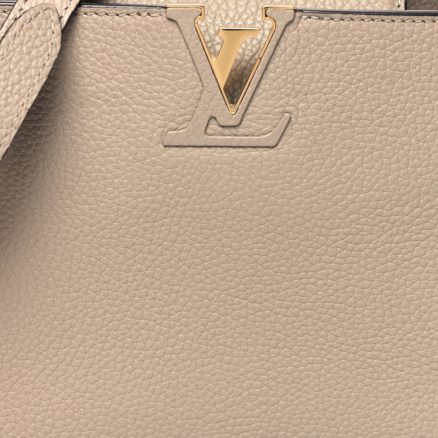 Louis Vuitton Taurillon Capucines BB Galet 7 of 9