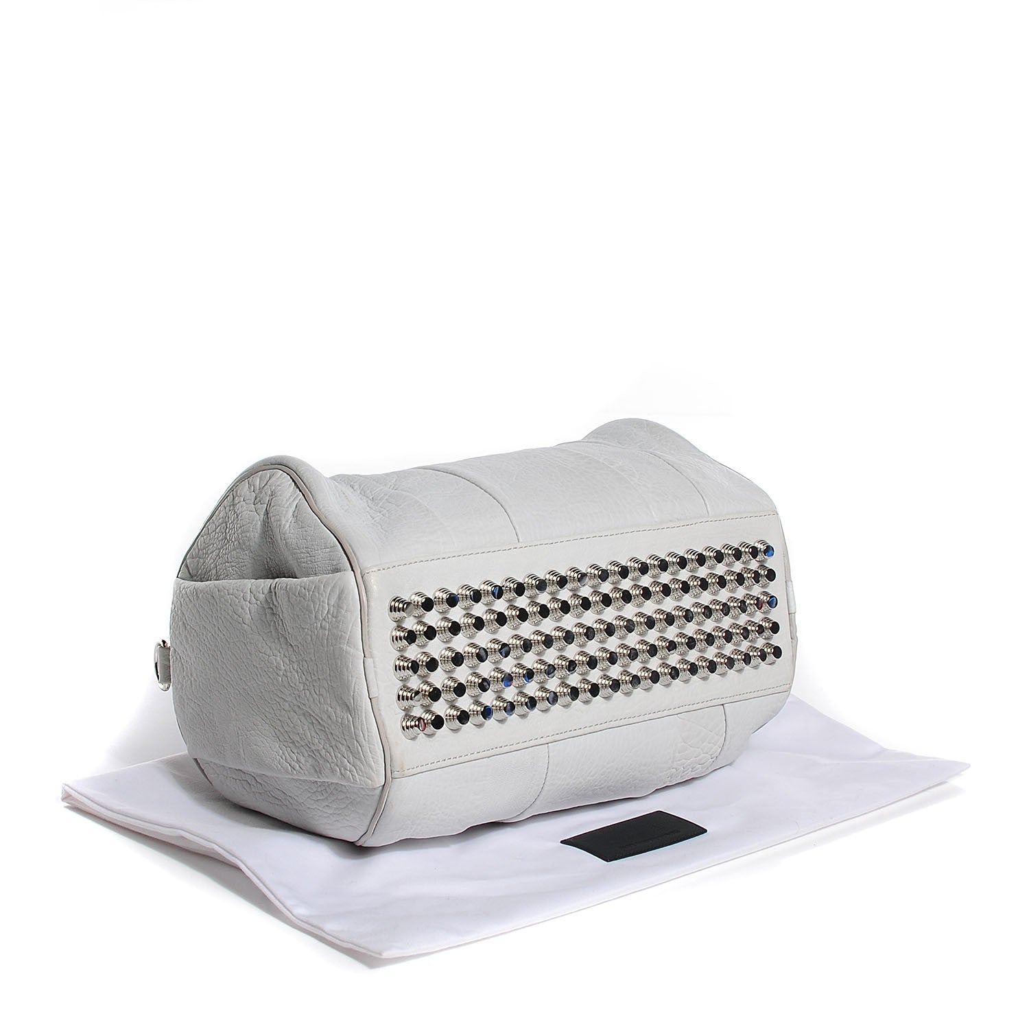 Alexander Wang Pebbled Lambskin Rocco Duffel White 4 of 6