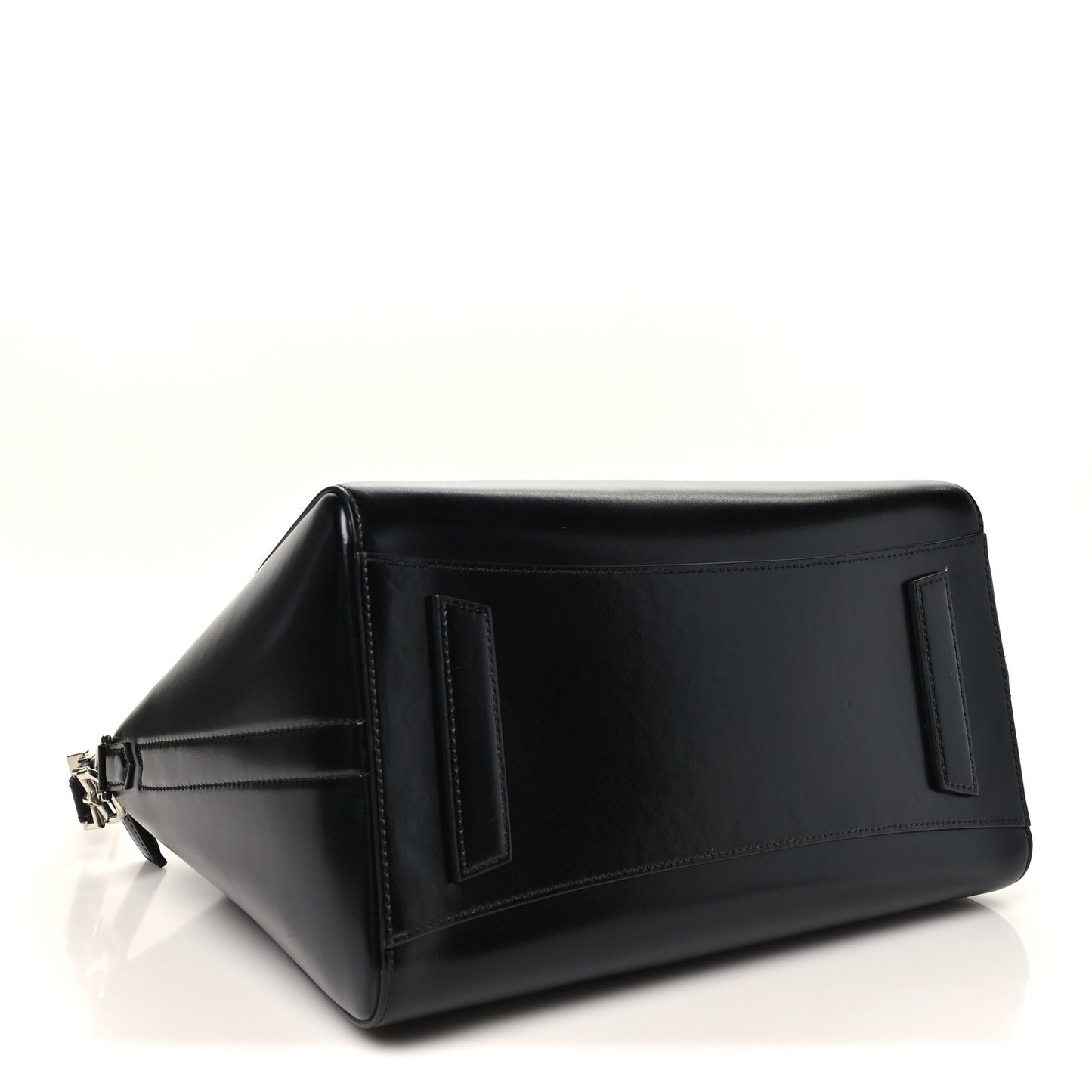 Shiny Lord Calfskin Large Antigona Black
