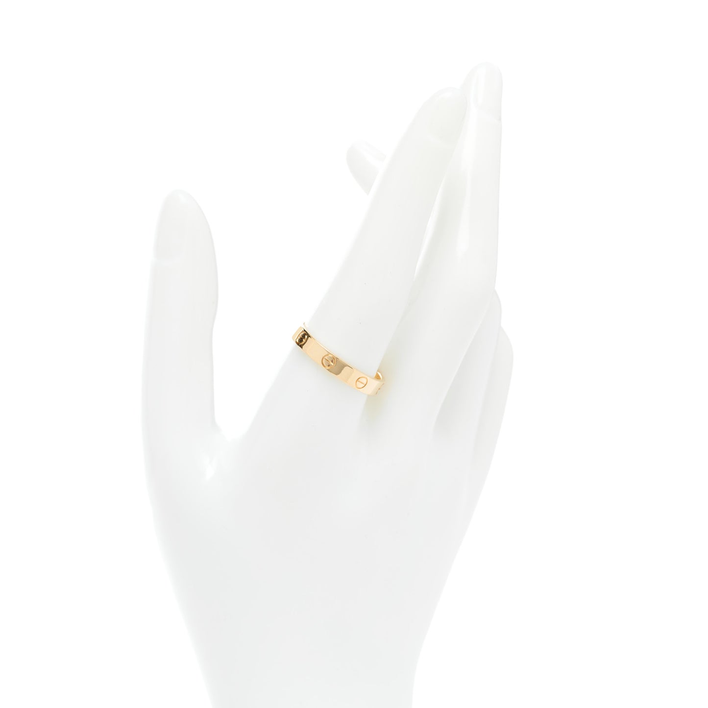 18K Yellow Gold 3.5mm LOVE Wedding Band Ring 62 10