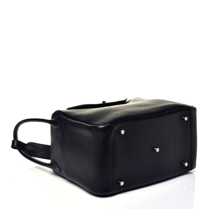 Hermes Taurillon Clemence Lindy 34 Black 3 of 8