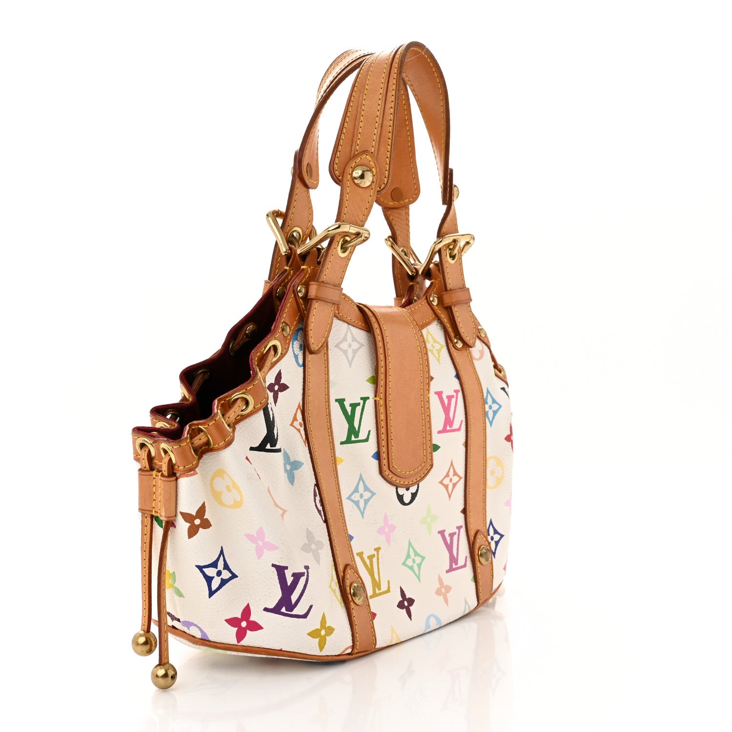 Louis Vuitton Monogram Multicolor Theda GM White 3 of 9