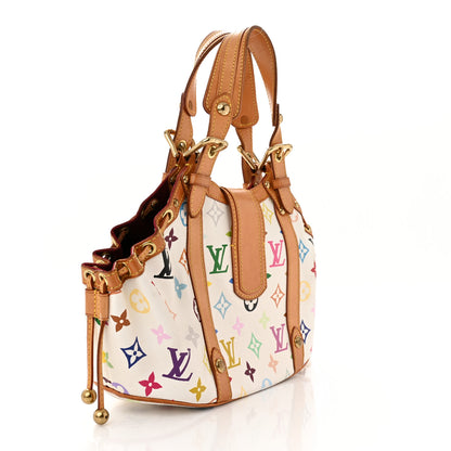 Louis Vuitton Monogram Multicolor Theda GM White 3 of 9
