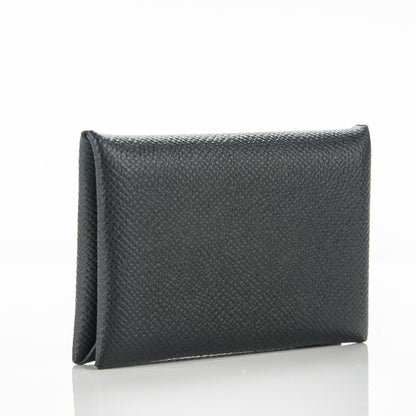 Hermes Epsom Calvi Card Case Black 3 of 7