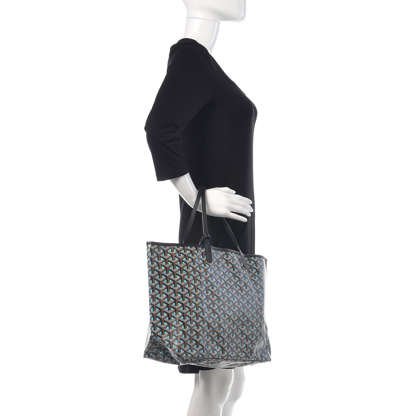 Goyardine Saint Louis Claire Voie PM Black Blue