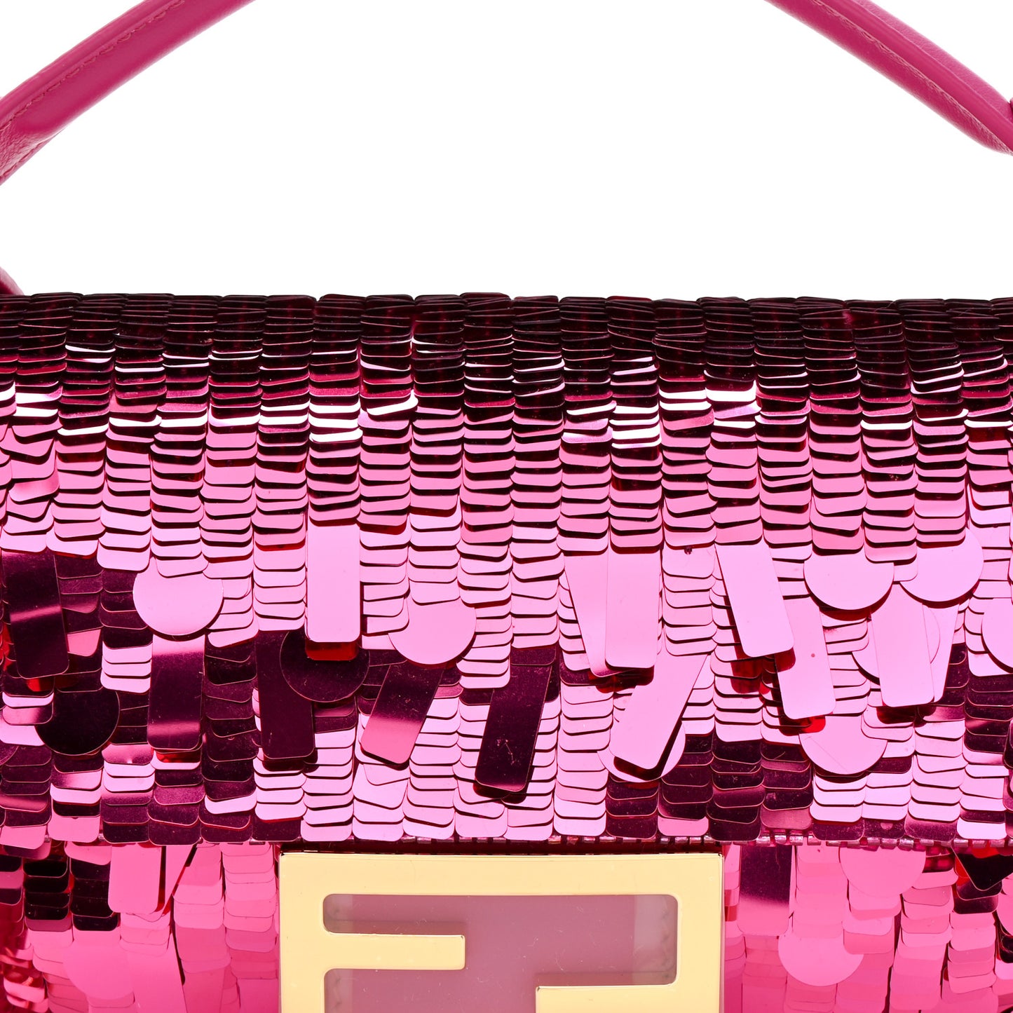 Sequin Paillettes Vitello Grace Sex and the City Mini Baguette Ciclamino Pilar