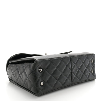 Chanel Calfskin Flap Bag Dark Green 4 of 12