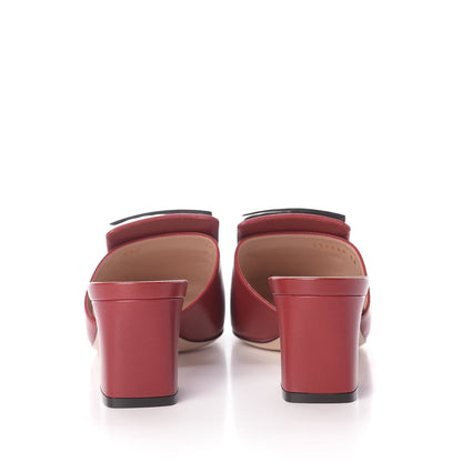 Gucci Malaga Kid Crystal Square G Madelyn Mules 38 Romantic Cerise 7 of 11
