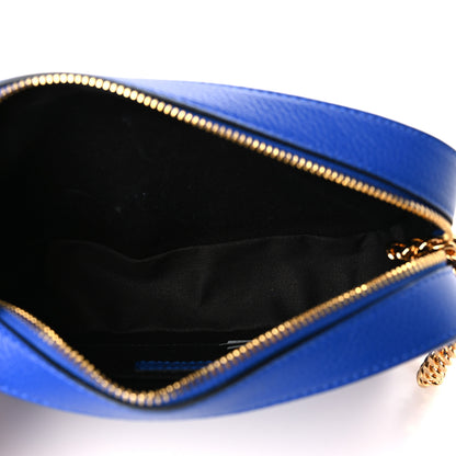 Versace Grainy Calfskin Small Virtus Camera Bag Blue 5 of 8