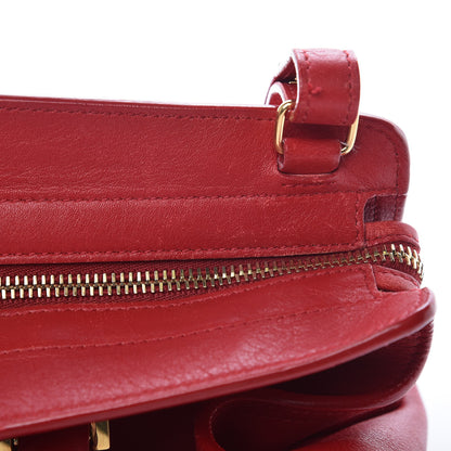 Saint Laurent Calfskin Small Classic Y Cabas Rouge Orient 8 of 15