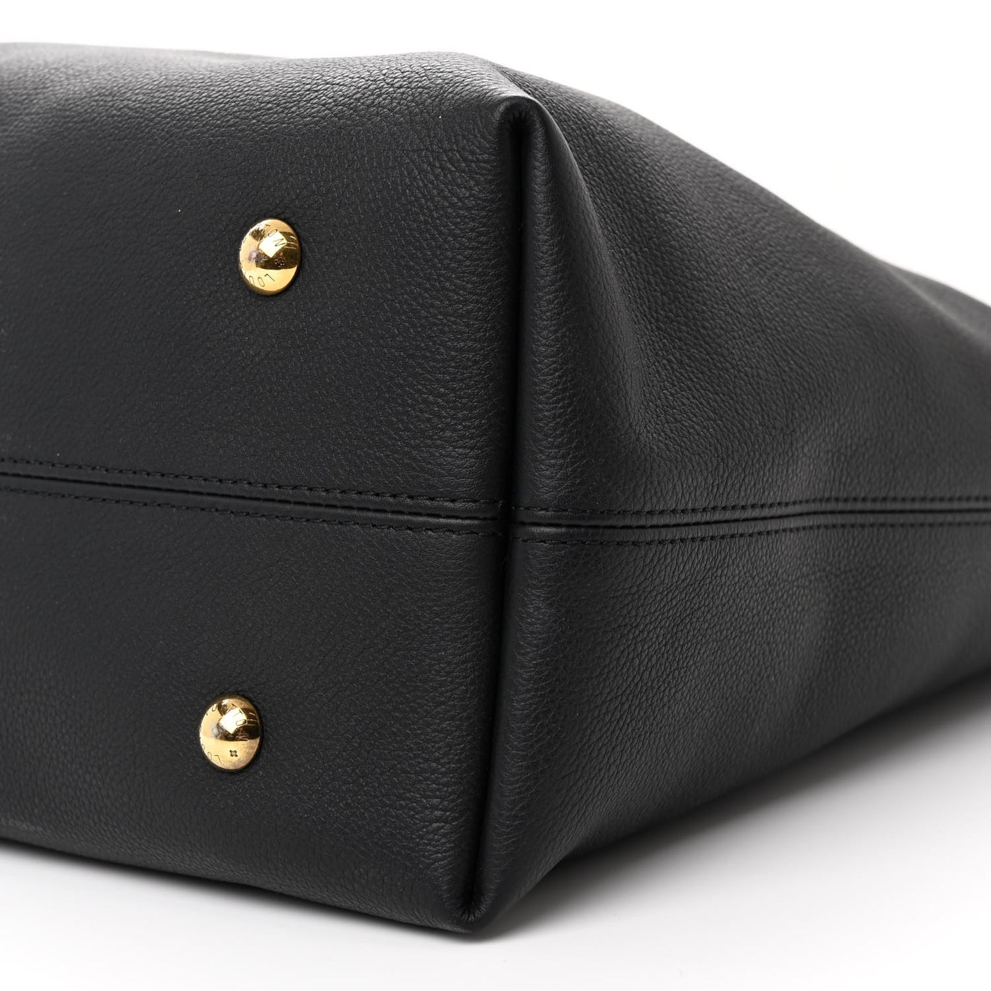 Grained Calfskin Low Key Hobo MM Black