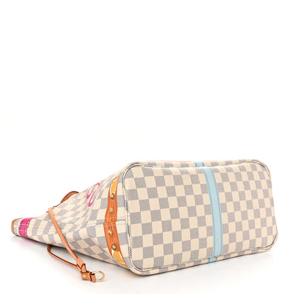 Louis Vuitton Damier Azur Summer Trunks Hawaii Neo Neverfull MM 4 of 11