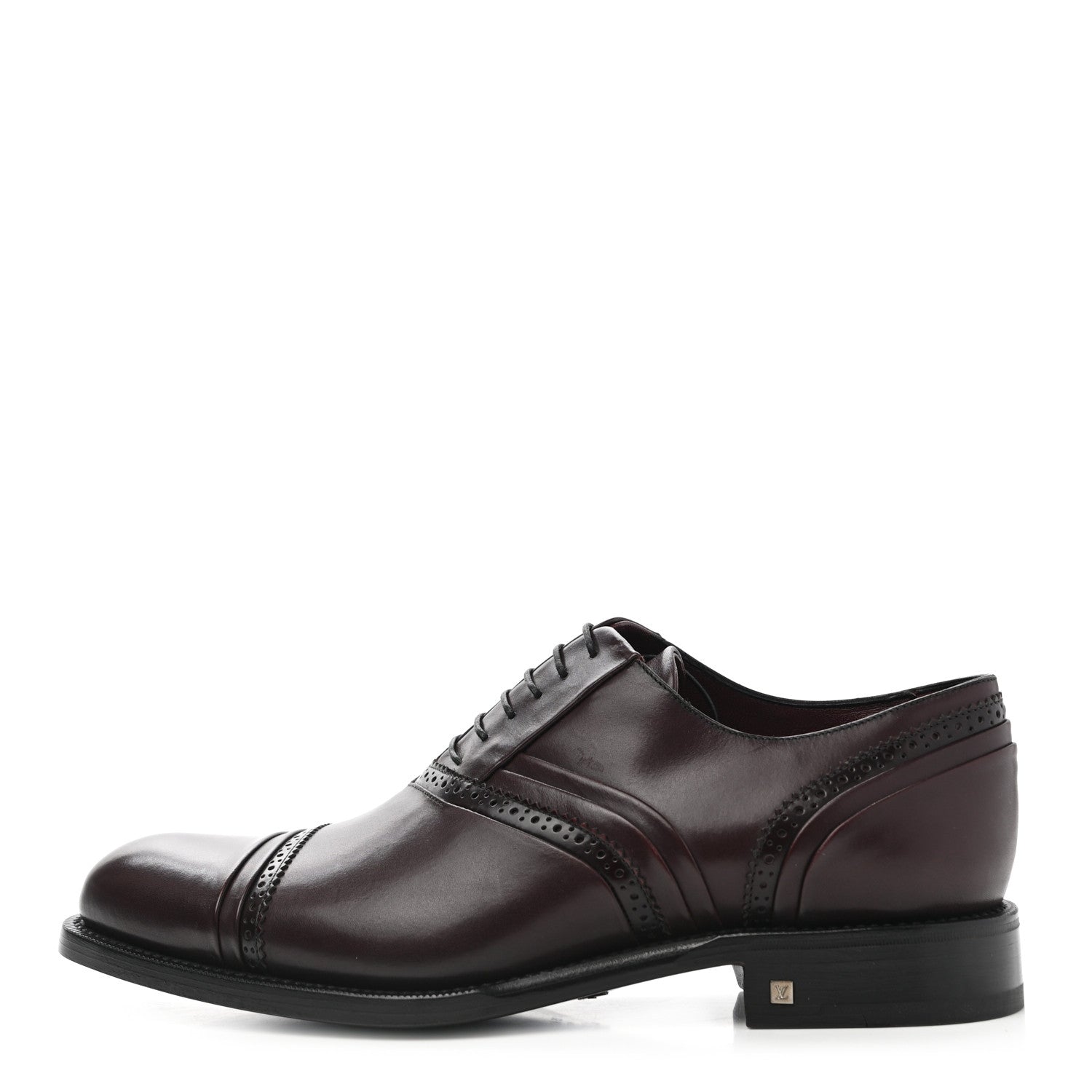 Louis Vuitton Calfskin Mens Oxfords 8 Brown 1 of 10