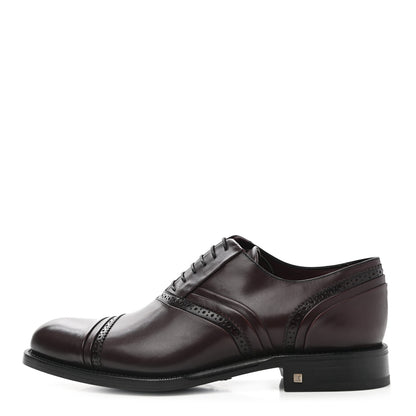 Louis Vuitton Calfskin Mens Oxfords 8 Brown 1 of 10