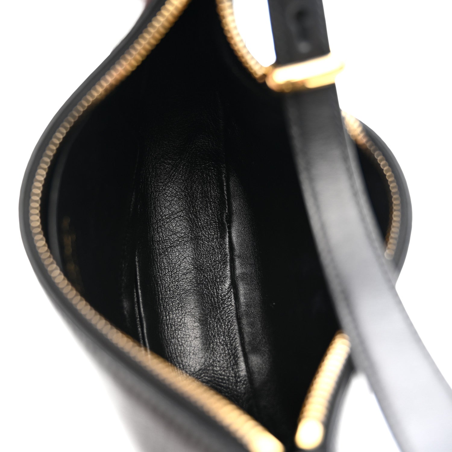 Prada Soft Calfskin Arque Shoulder Bag Black 5 of 9