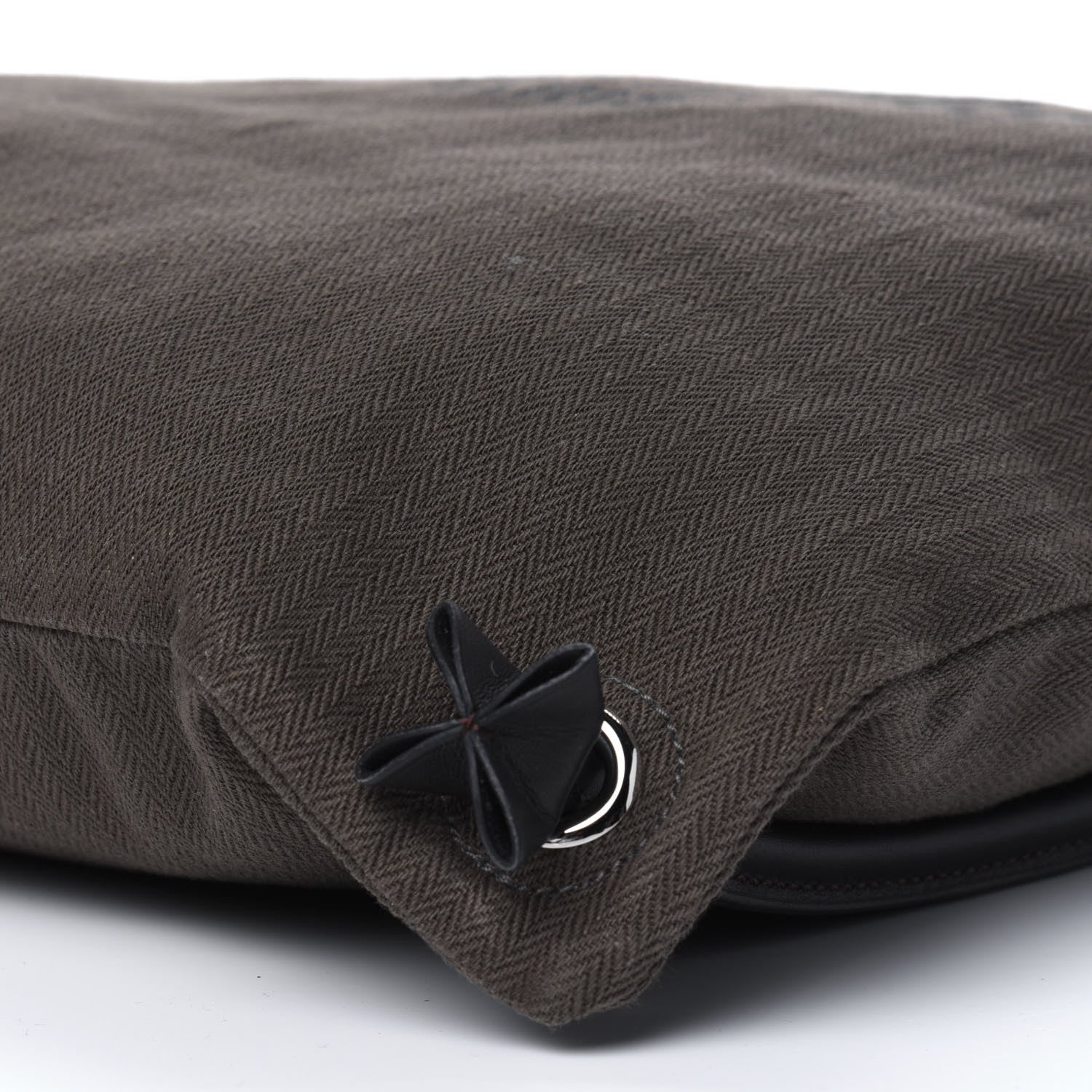 Hermes Herringbone Canvas Swift Maline Bag Kaki Ebene 8 of 8