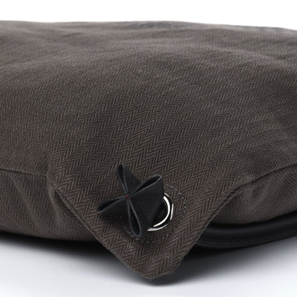 Hermes Herringbone Canvas Swift Maline Bag Kaki Ebene 8 of 8