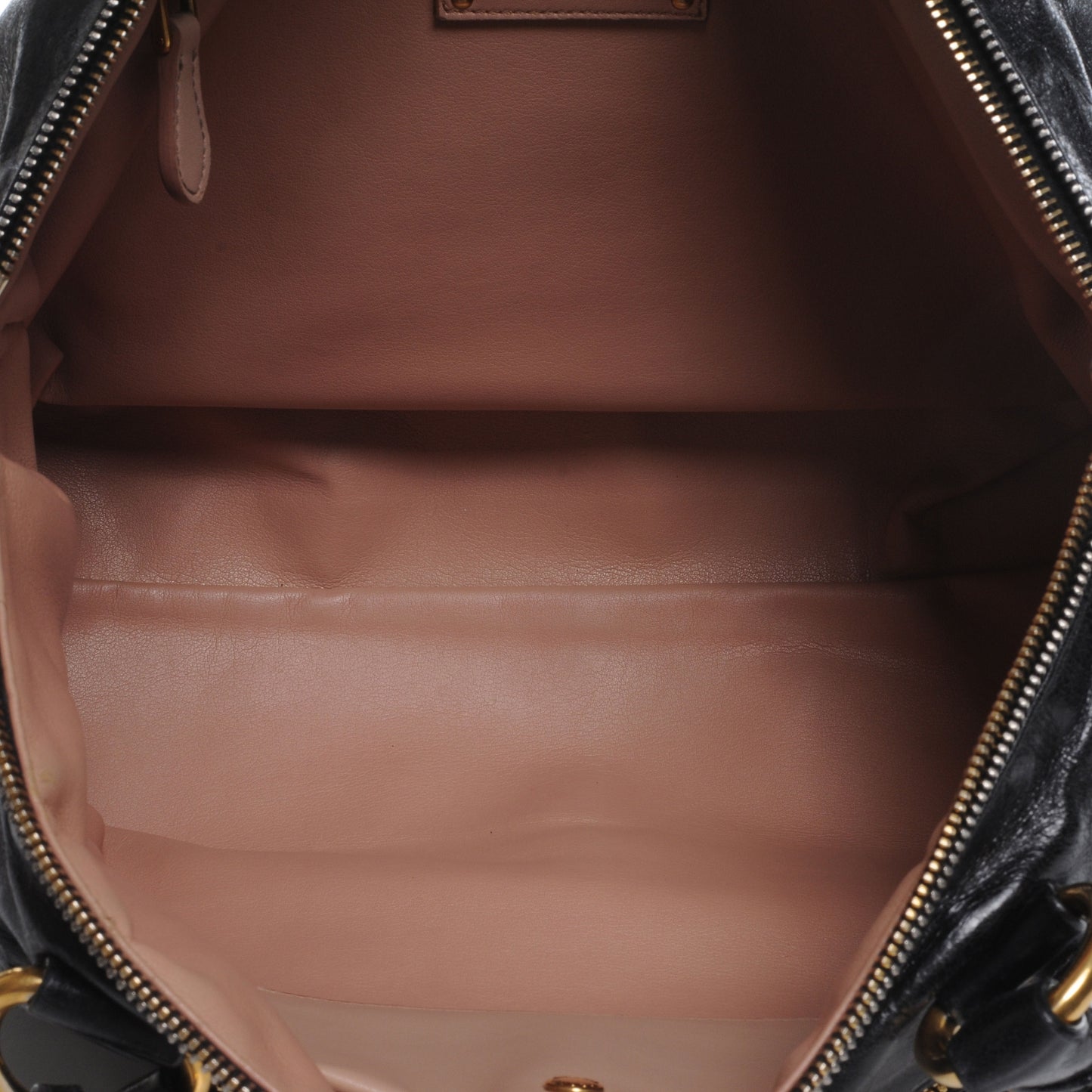 Vitello Shine Tote Nero Black