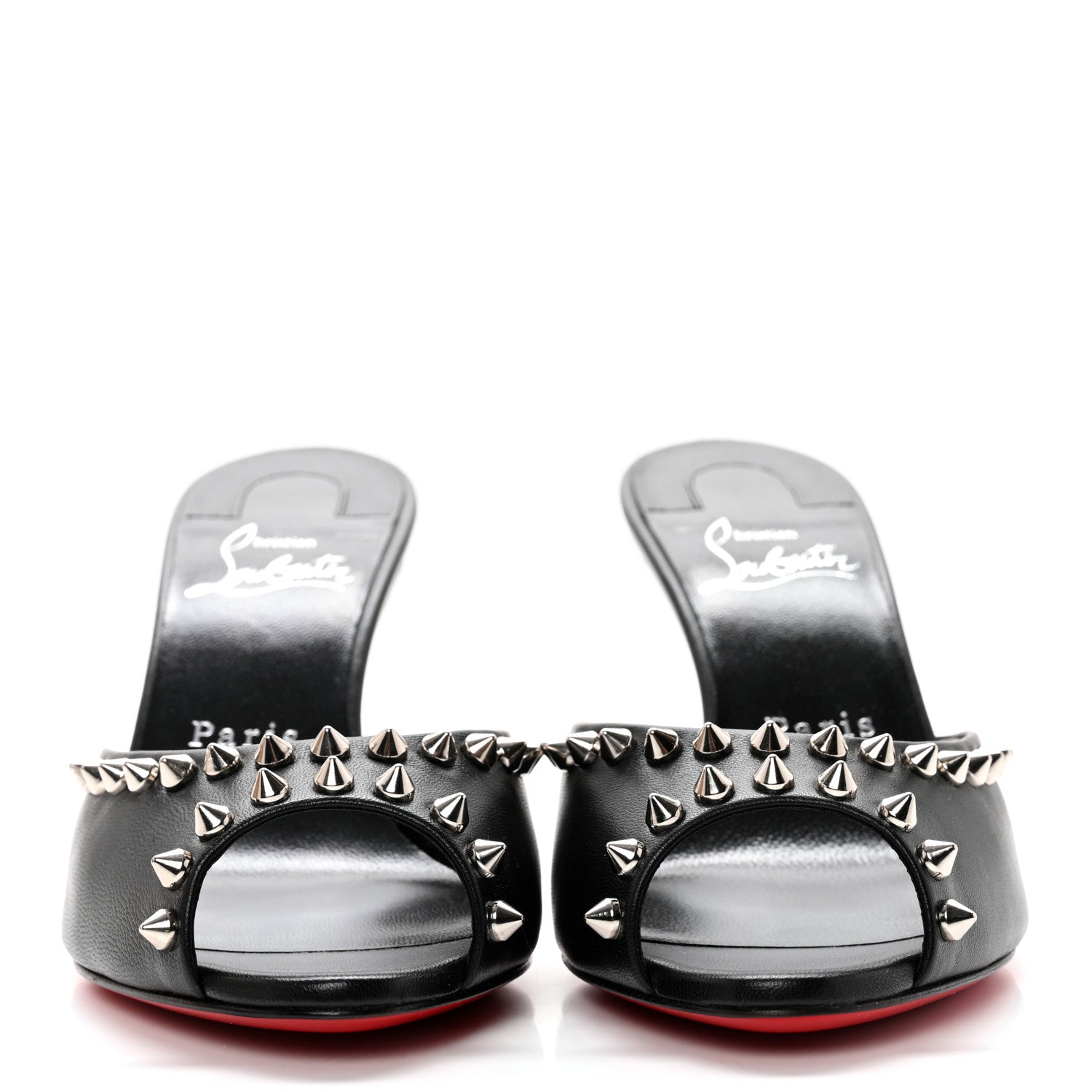 Christian Louboutin Nappa Spike Me Dolly 85 Sandals 36 Black 2 of 12