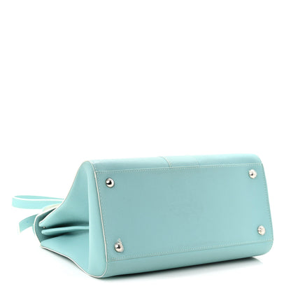 Delvaux Grained Calfskin MM Brillant Satchel Light Blue 4 of 13