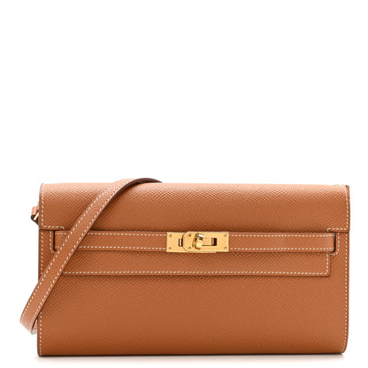 Hermes Epsom Kelly Wallet To Go Gold 1 of 11