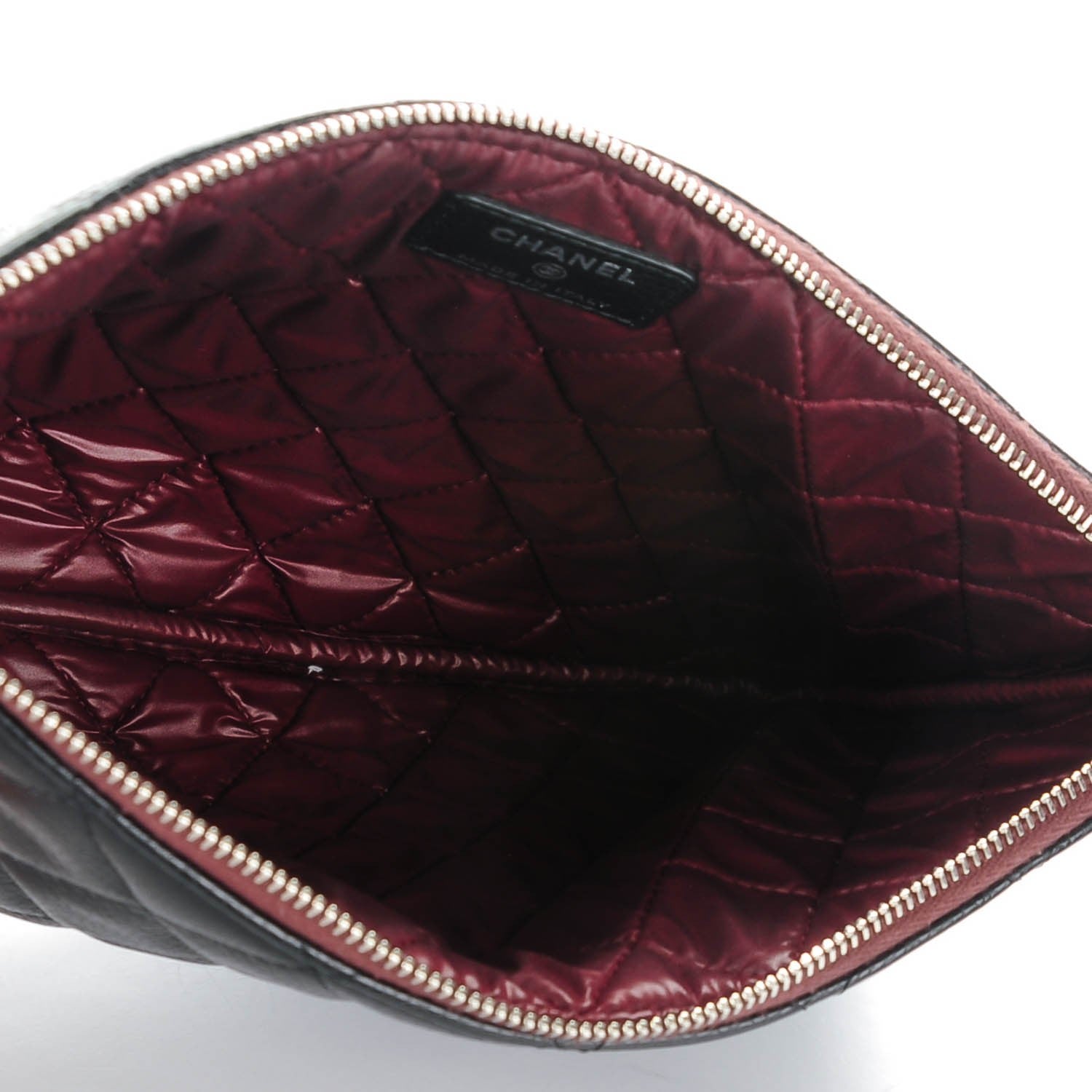 Chanel Caviar Quilted Medium Cosmetic Case Black 5 of 7