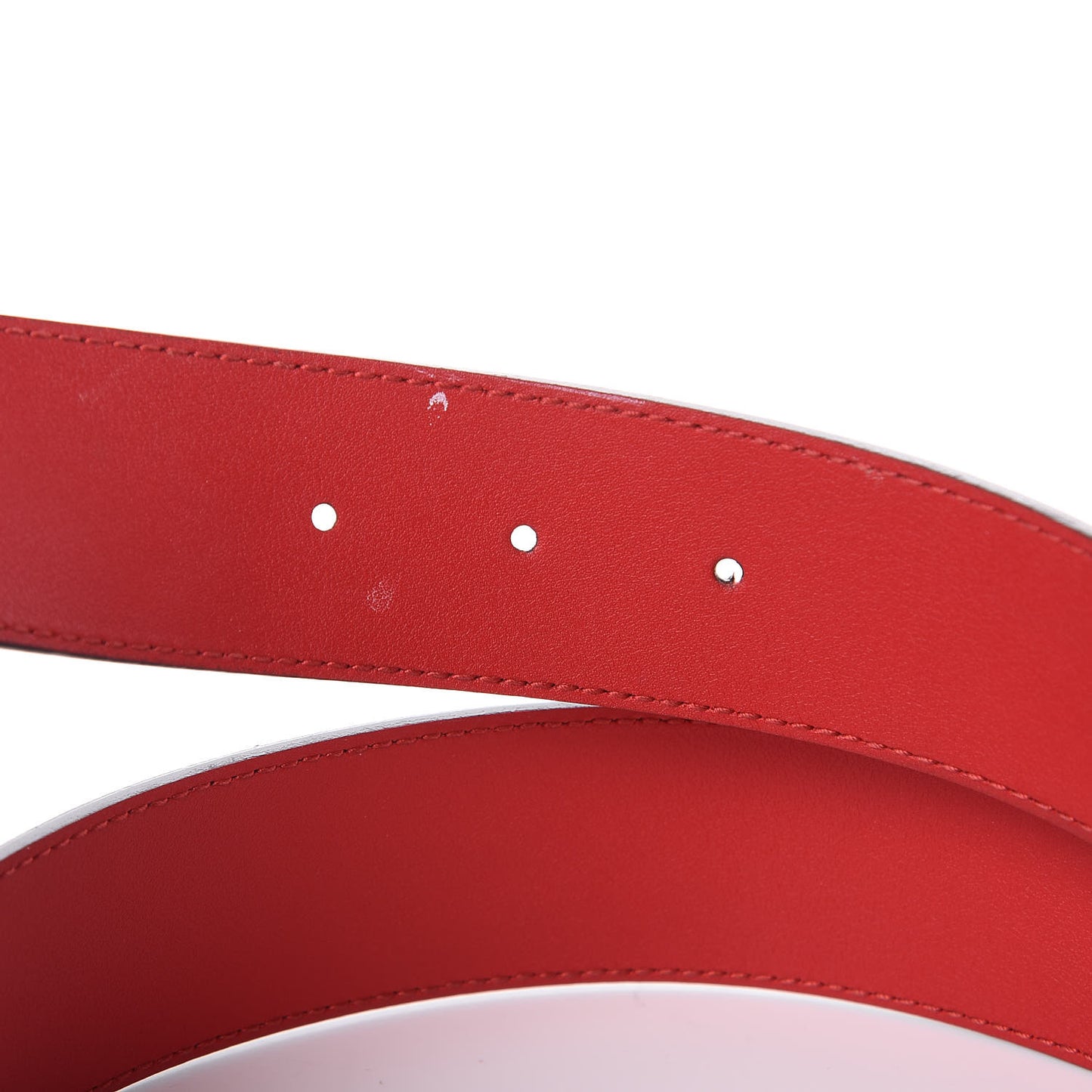 Moon Calfskin Torchon Double G 40mm Belt 85 34 Hibiscus Red