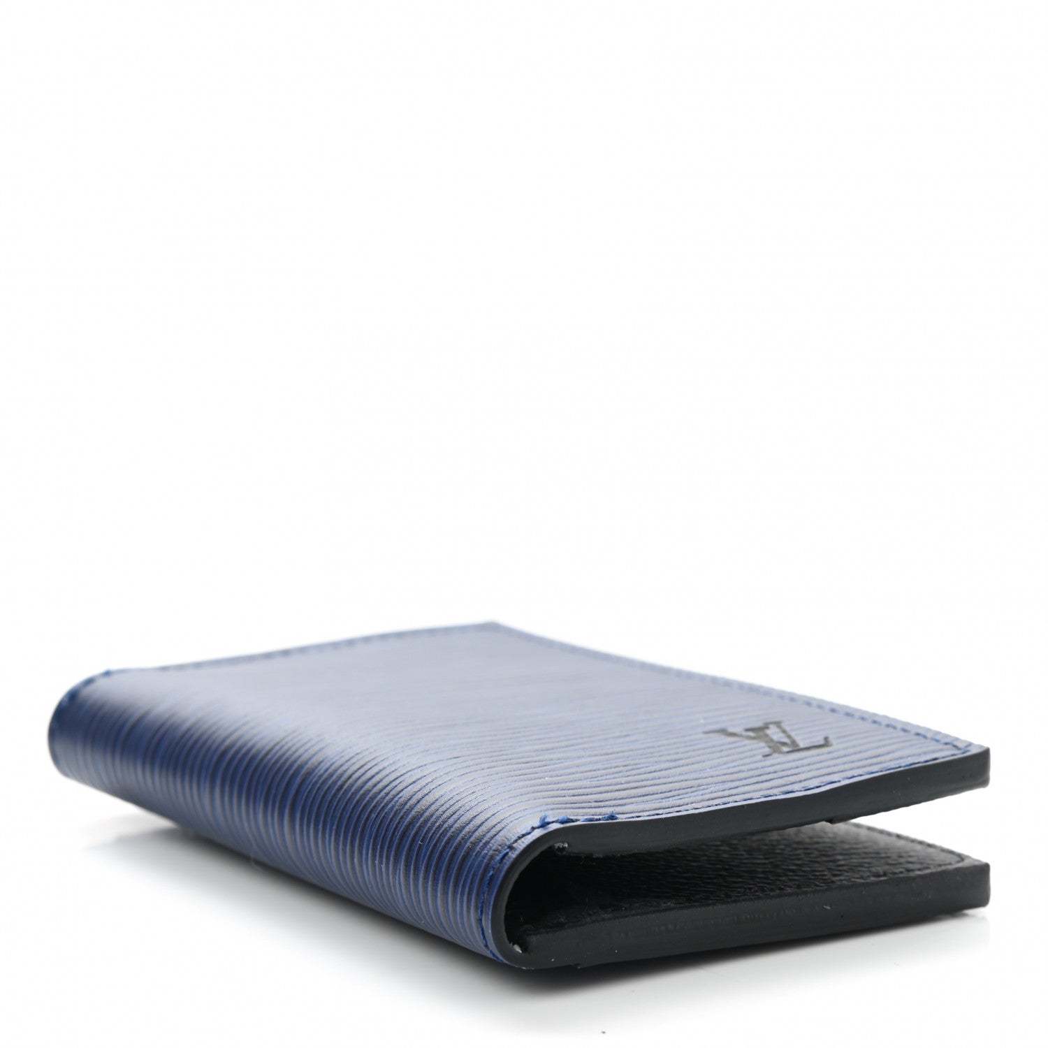 Louis Vuitton Epi Monogram Eclipse Pocket Organizer Blue Black Grey 4 of 7