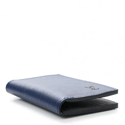 Louis Vuitton Epi Monogram Eclipse Pocket Organizer Blue Black Grey 4 of 7