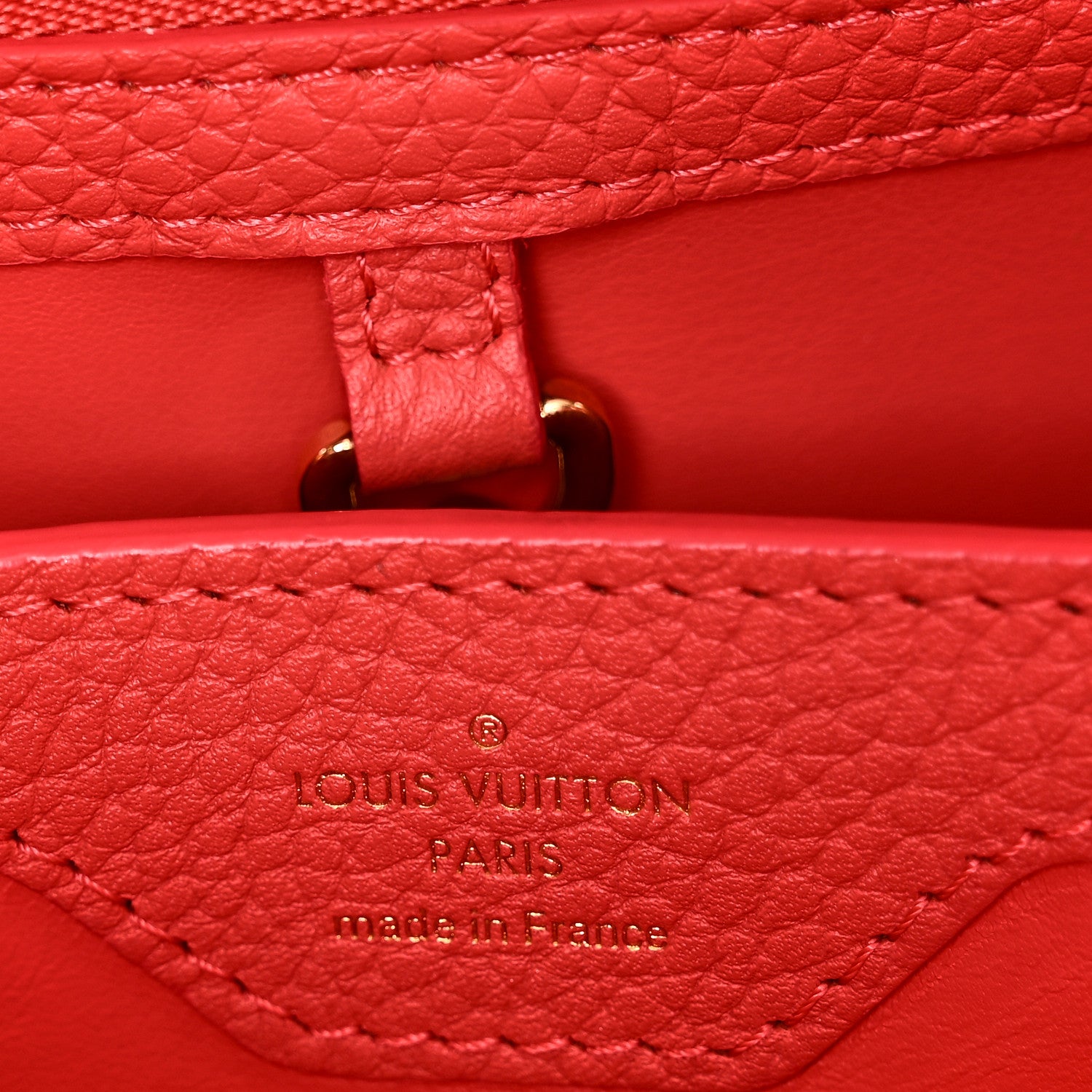 Louis Vuitton Taurillon Capucines BB Hibiscus Poppy 6 of 9