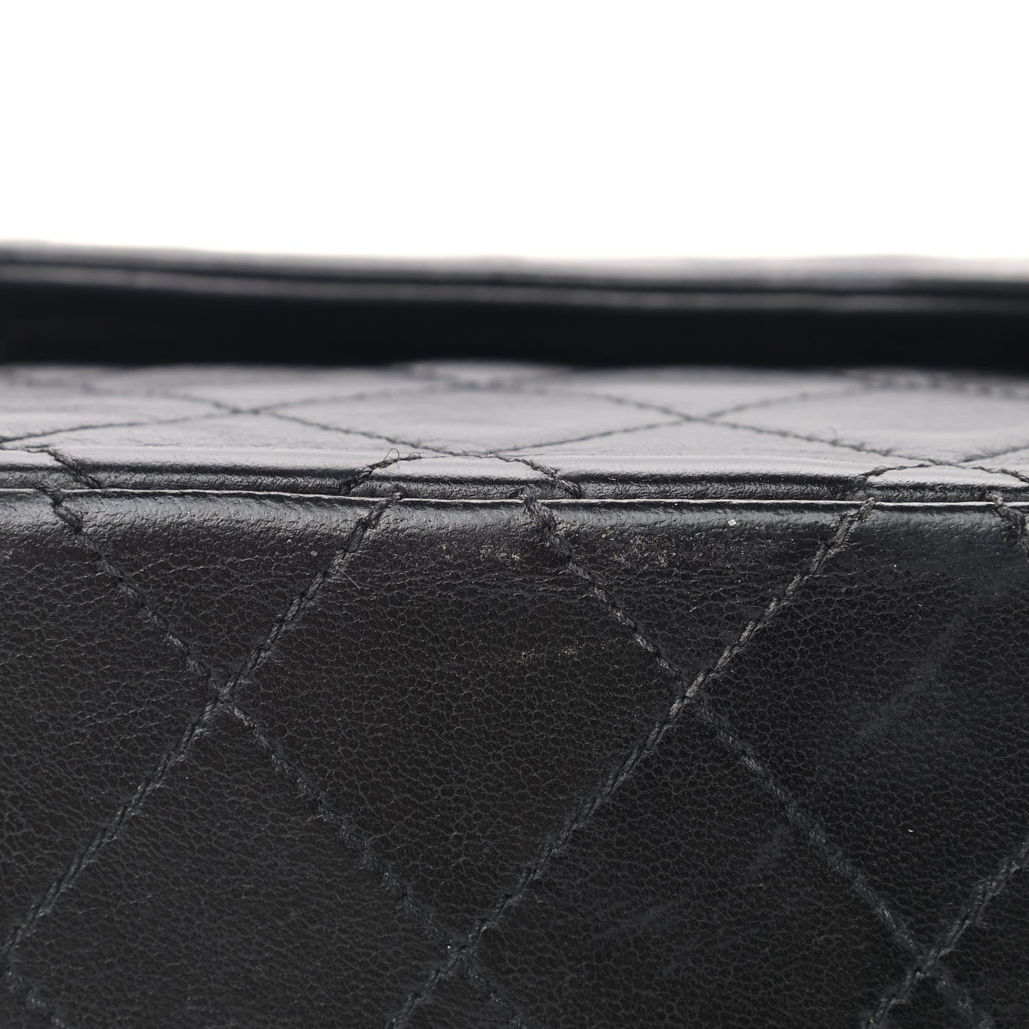 Chanel Lambskin Quilted Medium Double Flap Black 12 of 13