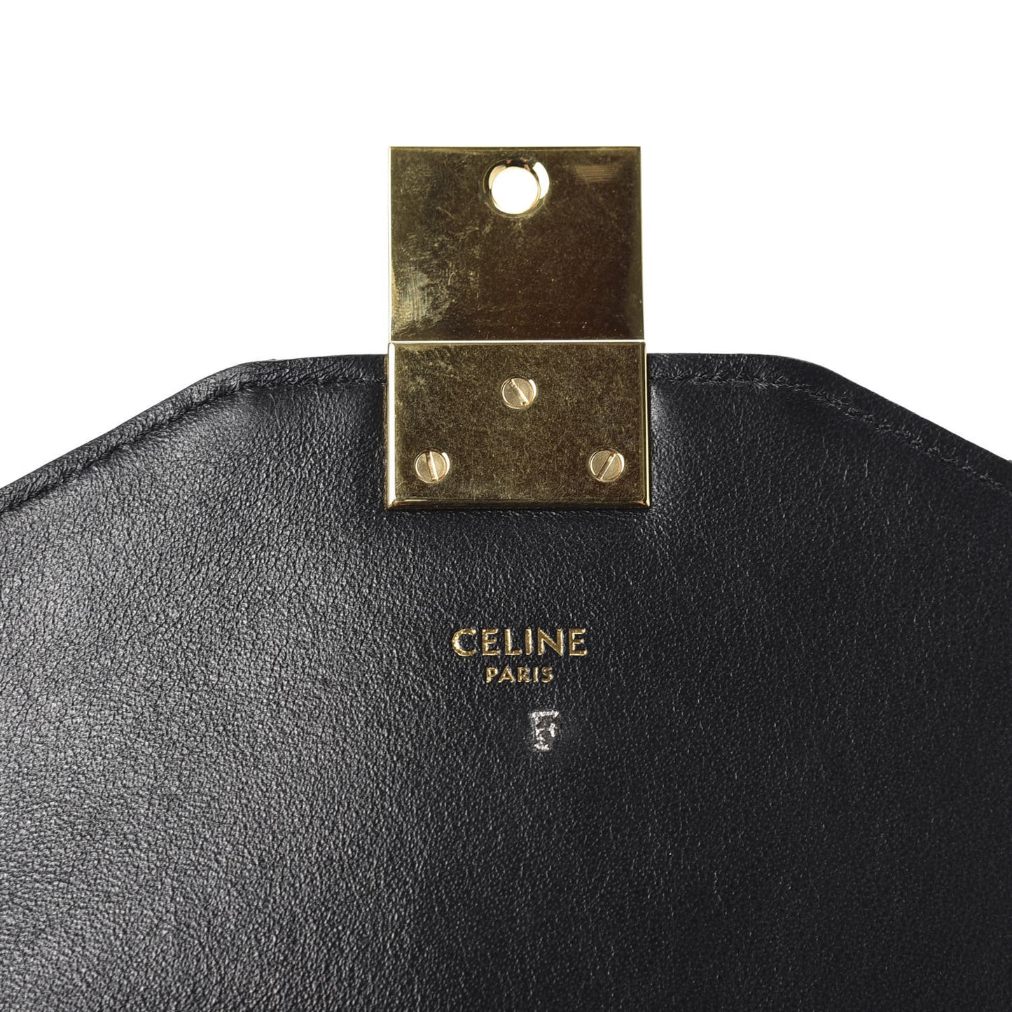 Calfskin Quilted Medium C Bag Black
