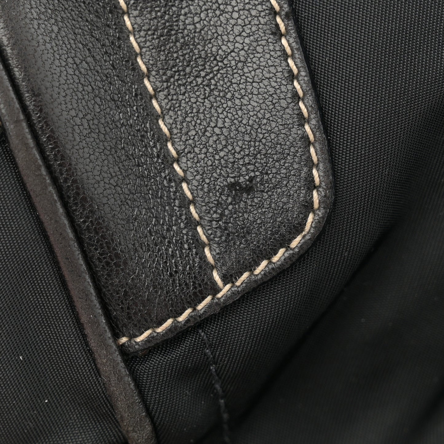 Tessuto Nylon Tassel Shoulder Bag Black