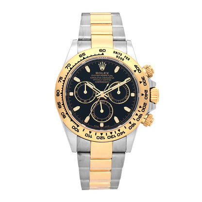Rolex Stainless Steel 18K Yellow Gold 40mm Oyster Perpetual Cosmograph Daytona Watch Black 116503 1 of 5