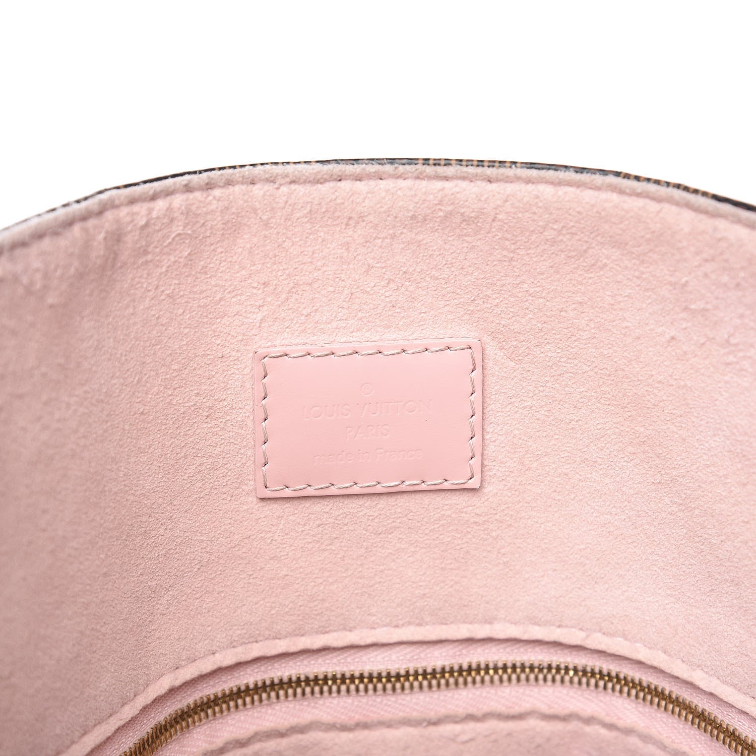 Louis Vuitton Damier Ebene Caissa Hobo Rose Ballerine 6 of 18