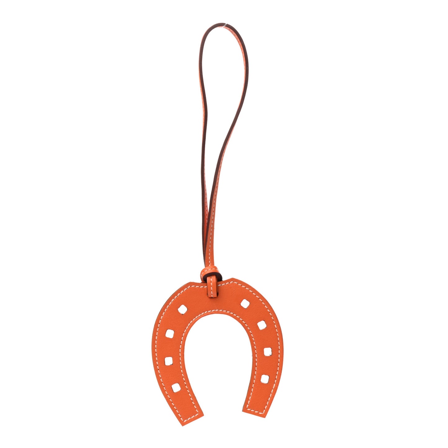 Swift Paddock Horseshoe Bag Charm Orange