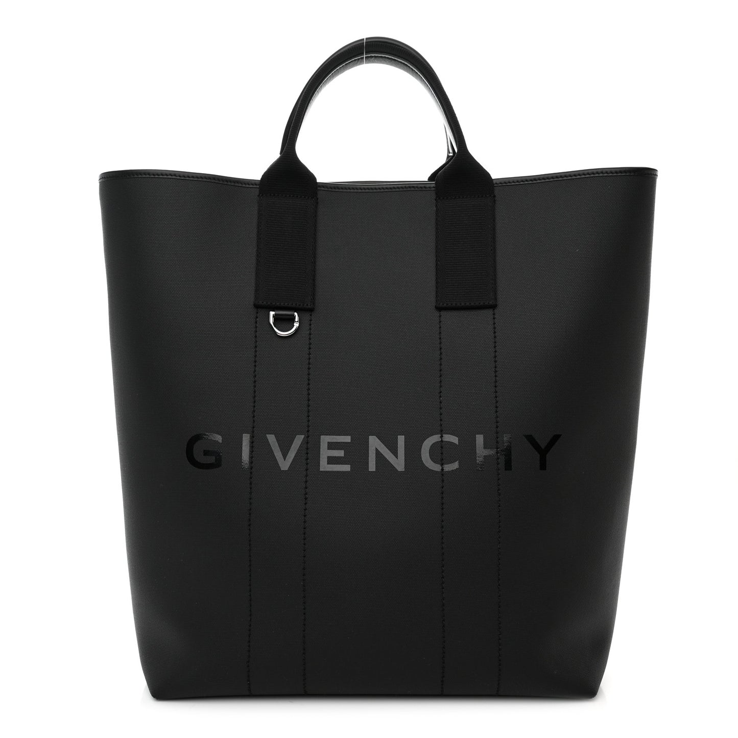 Coated Canvas G-Essential Logo Tote Black