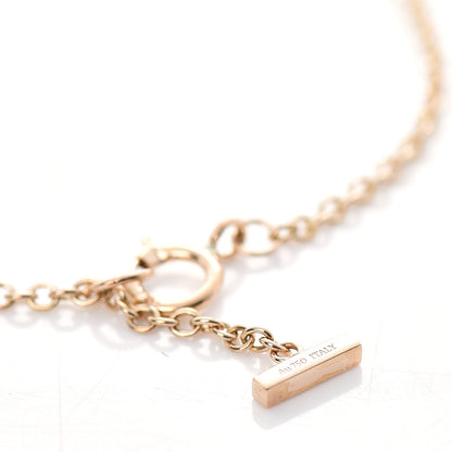 Tiffany 18K Rose Gold Diamond Mini T Smile Bracelet 4 of 5