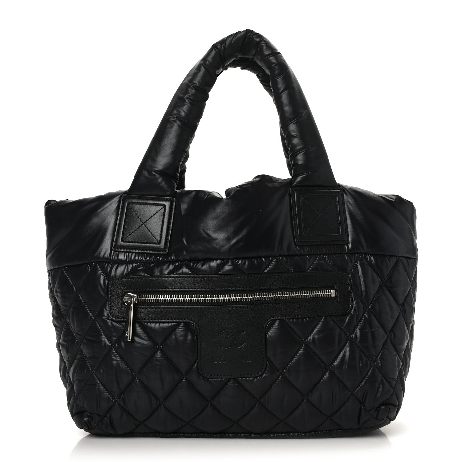 Chanel Nylon Quilted Small Coco Cocoon Tote Black 1 of 8