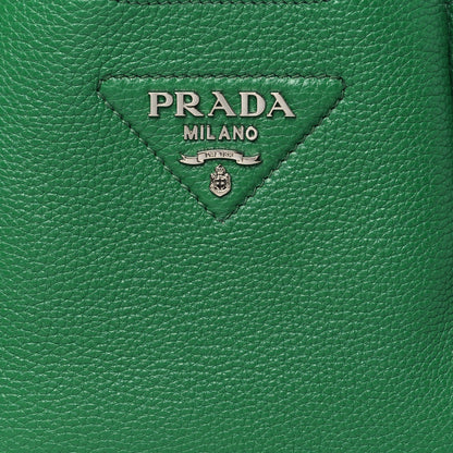 Prada Vitello Daino Soft Mini Dynamique Tote Verde 8 of 10